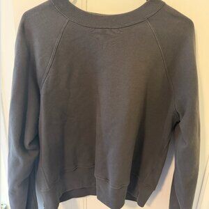 Abercrombie & Fitch Soft A&F Essentials Crewneck – Charcoal – Size Small